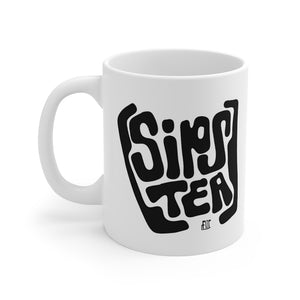 [Sips Tea] Mug // Black + White