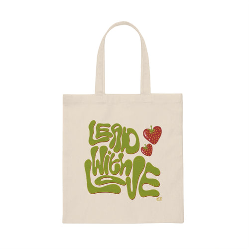 Lead with Love // Canvas Tote Bag