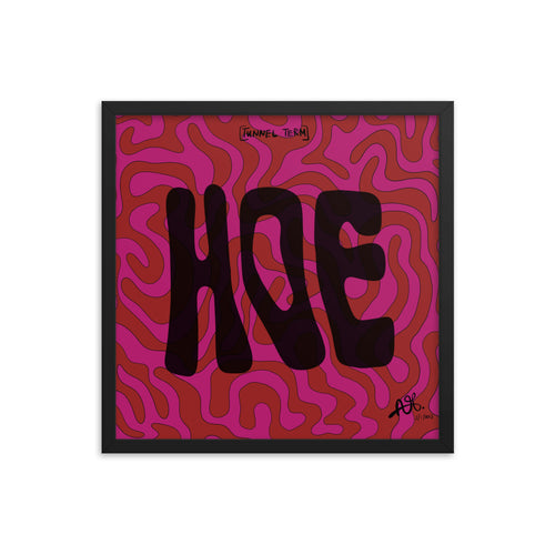 Tunnel Terms Framed // Hoe